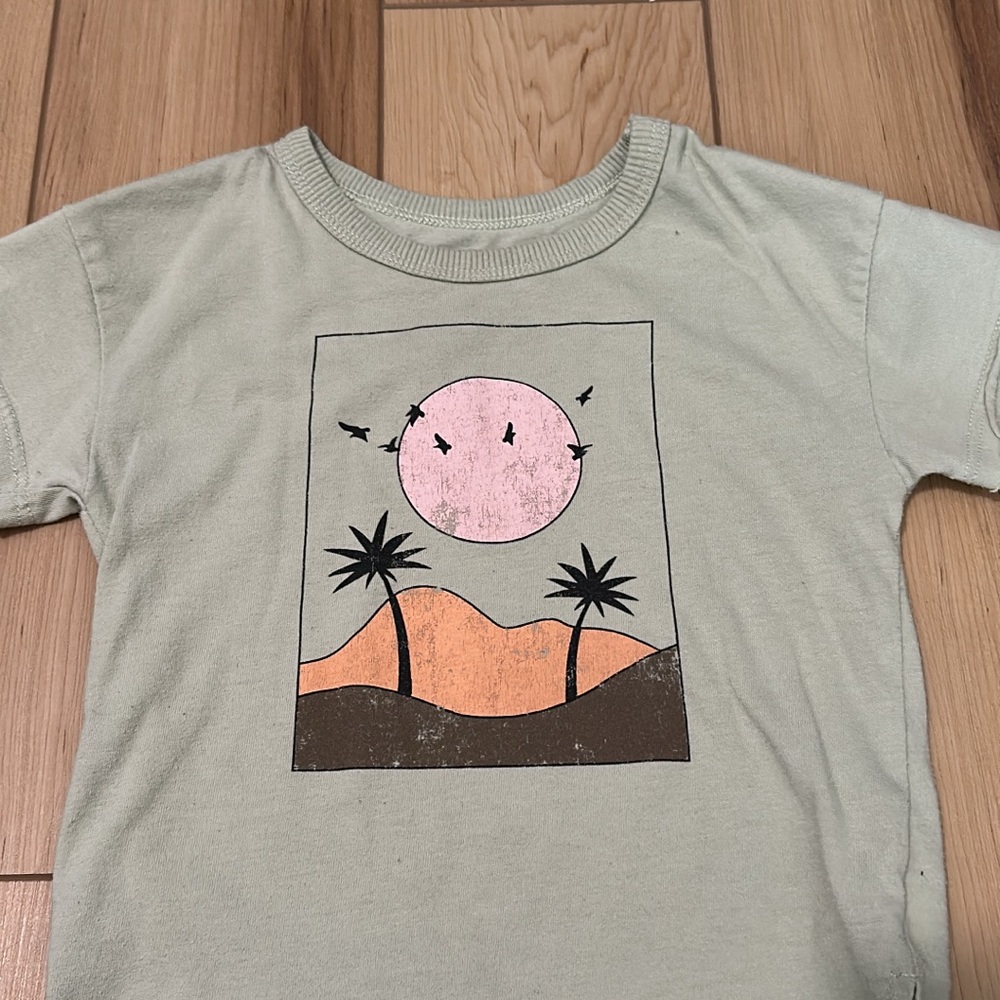 Kids Graphic Tee in Green by Unknown Brand